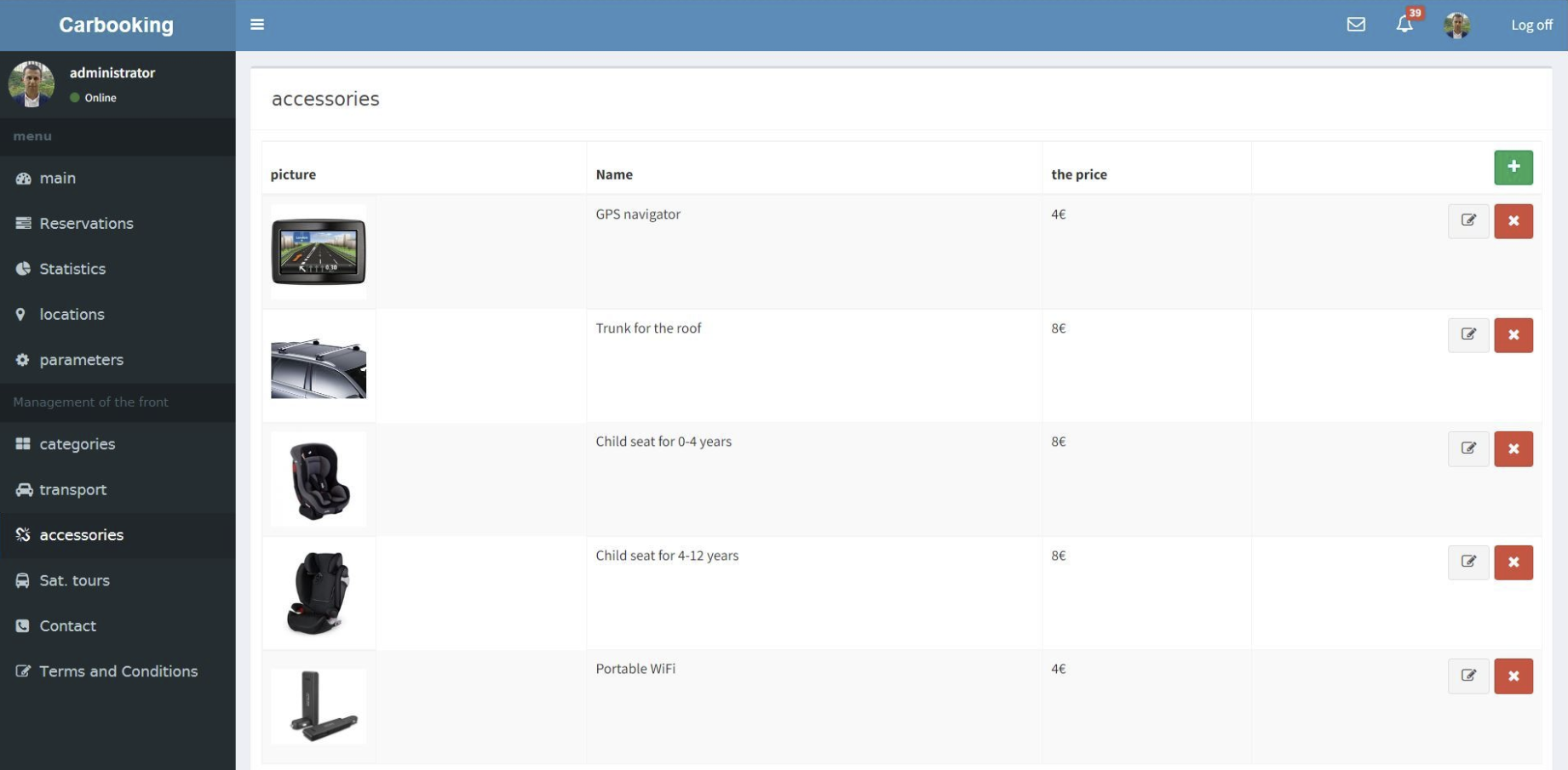 CarBooking - ავტომობილების დაჯავშნის სისტემა